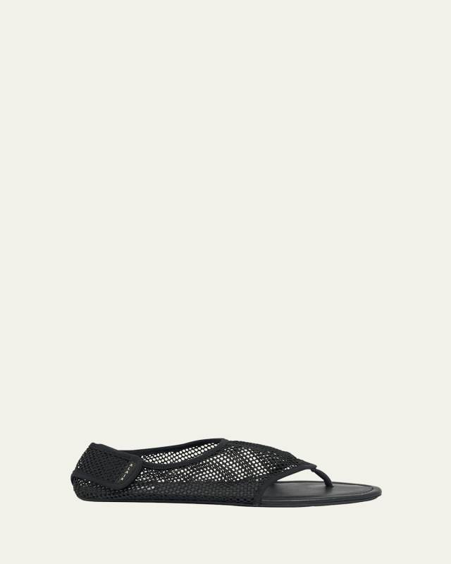 Mesh Thong Sandals